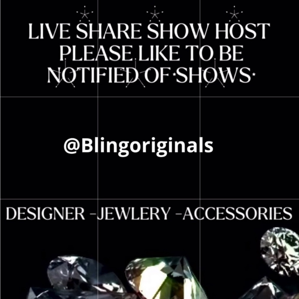 COPY - Blingoriginals is going live! We’ll dance and sing & sell some bling!